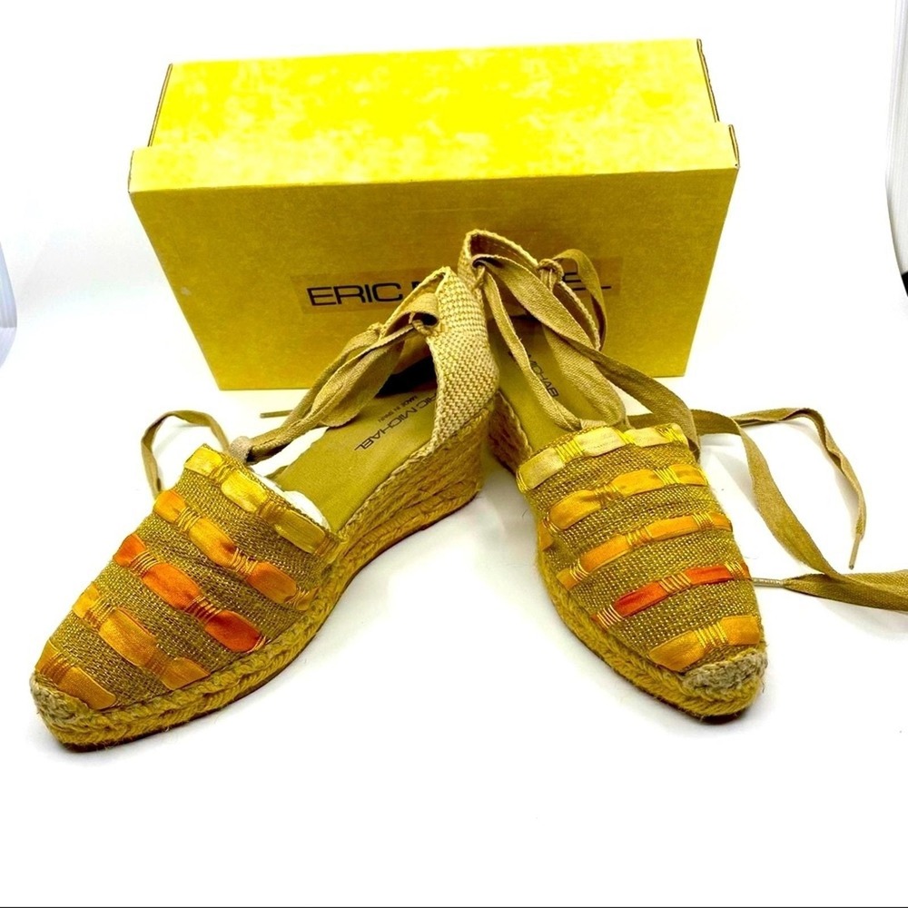 Espadrilles US 7 EU 37 Eric Michael Valencia wedges Vintage Boho Vacay Vibes‎